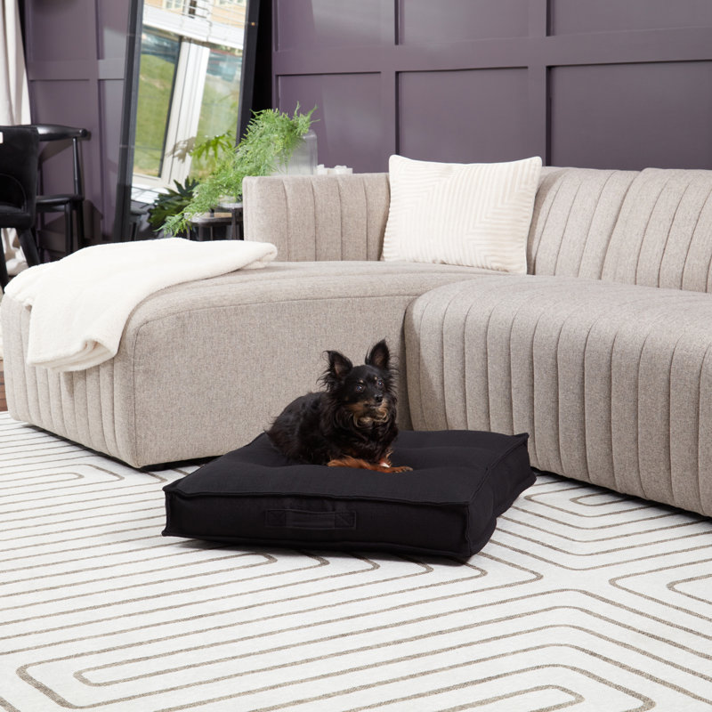 Lit pour chien Longwood, Petit (l 24 po x P 24 po x H 5 po), Noir