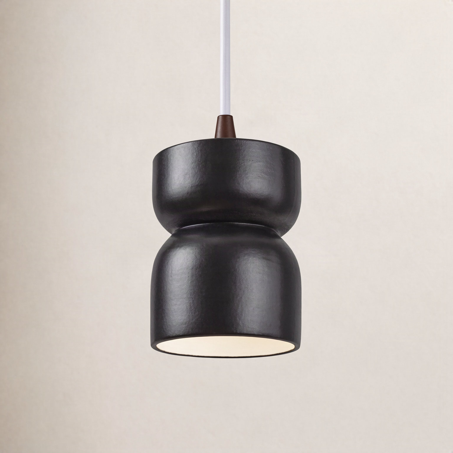 Nysta Dimmable Pendant, Real Rust, Dark Bronze