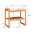 Natural Solid Wood Shoe Bench, Beech Wood Storage Rack Organizer With High Rebound Sponge Cushion