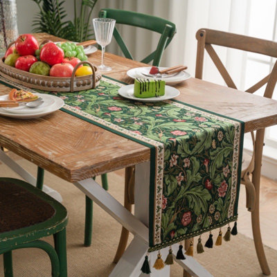 Vintage Botanical Table Runner - 35 x 220cm
