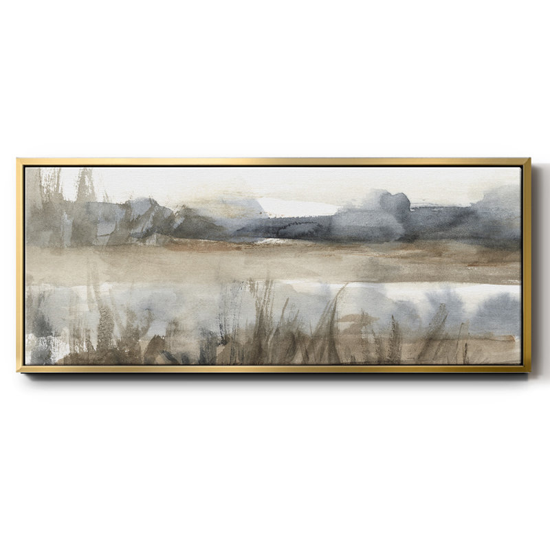 BlueGrey Marsh II- Framed Canvas