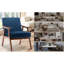 Fauteuil à oreilles en velours bleu pour la détente dans le salon et la chambre à coucher, accent Mid-Century avec salon moderne-1765786565