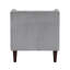 Chaise d'appoint moderne en velours côtelé gris foncé avec coussin d'assise réversible et coussin assorti-134534041