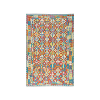 10'0" x 16'0" New Hand Woven Multicolored Wool Rectangle Oriental Rug - MOA10281817