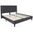 Aluino Panel Button Tufted Upholstered Platform Bed Frame - No Box Spring Required-671736507-671736509