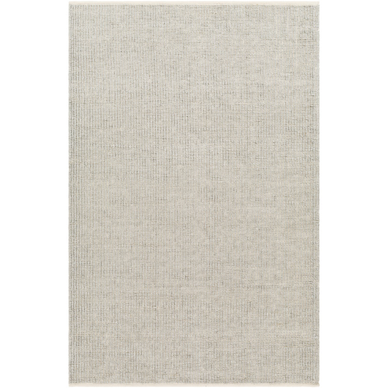 Vedaline rayé tissé à plat recyclé P.E.T. Tapis intérieur / extérieur beige / gris, Rectangle 2 pi x 3 pi