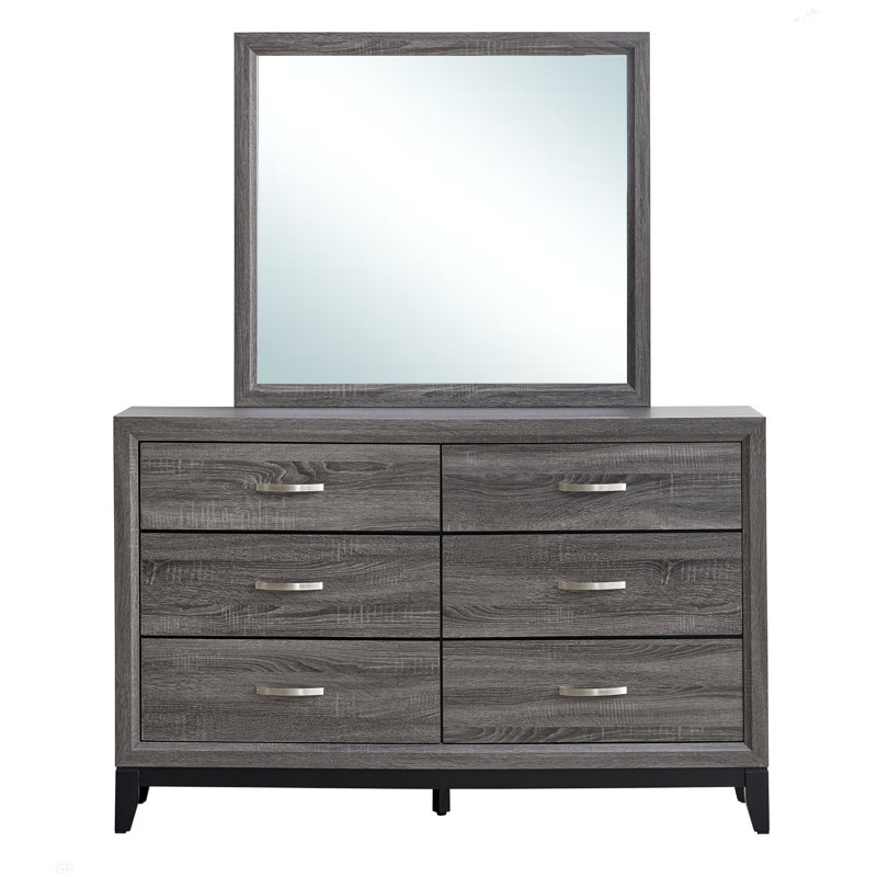 Commode Glasgow G04305-D (miroir non inclus), Gris