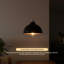Luminaire suspendu en métal avec abat-jour intérieur en métal noir et or compatible avec E26 pour îlot de cuisine