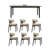 Simple and Practical Rock Plate Dining Table Sets.-112306518