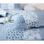 Ensemble de courtepointe réversible en microfibre  Blue-29581759