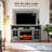 Anias TV Stand For TVs Up To 70" With Electric Fireplace Included-1990700109