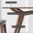 Simple ash wood rectangular dining table set-109697738