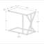 Table d'appoint, en forme de C, bout, côté, collation, salon, chambre à coucher, stratifié, métal, contemporain, moderne-378809373