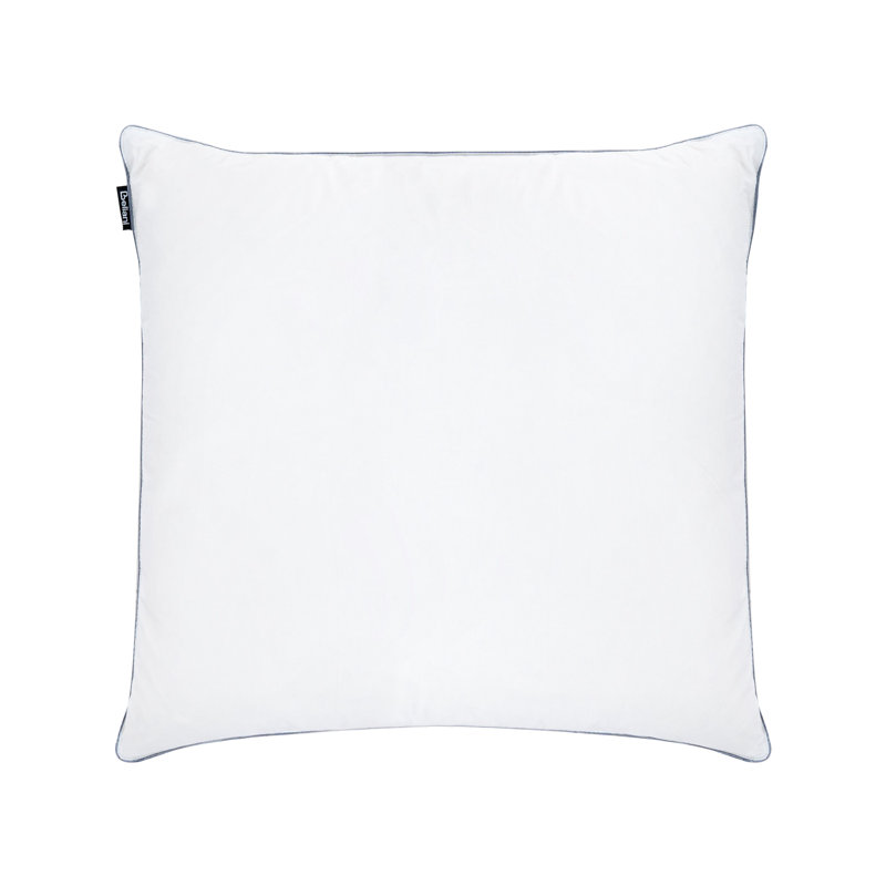 3-Chamber Bed Pillow TEIDE Low Duck Feathers and Down 40 x 80 cm White, 80 x 80 cm, 8cm