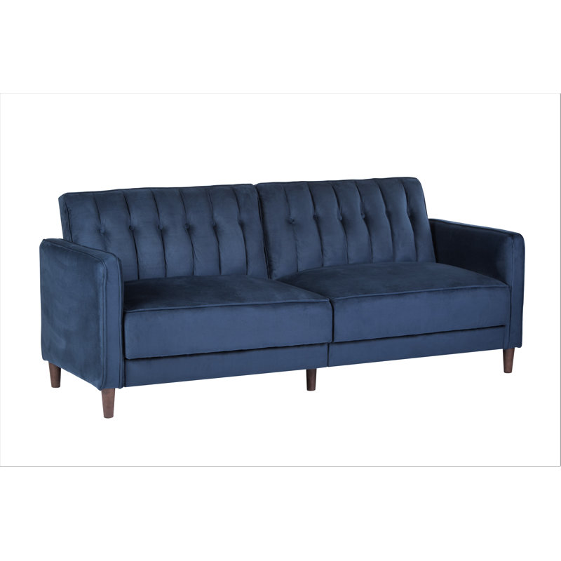 Cornell Upholstered 81'' Sofa, Dark Blue