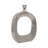 Ignasi Modern Metal Aluminum Vase with Sculptural Open Frame Design and Contemporary Curved Silhouette-89110004