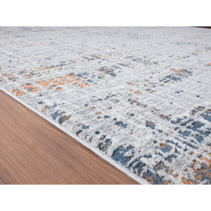 Abstract Indoor Rug, Rectangle 1'11" X 3'