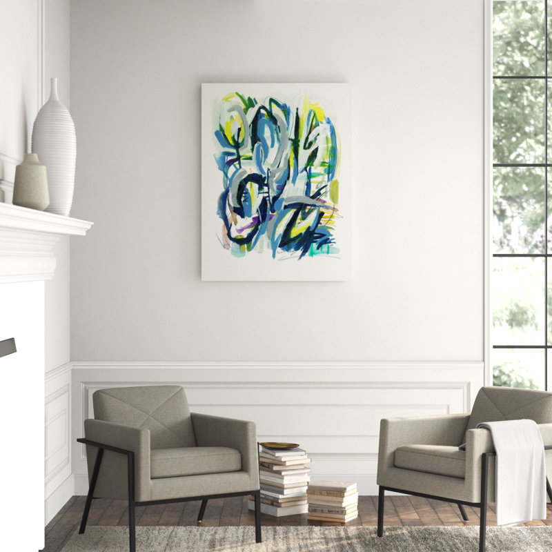 Of Sound Mind Print by Sara Brown, Image Brush Gel, 48" H x 36" W x 1.5" D