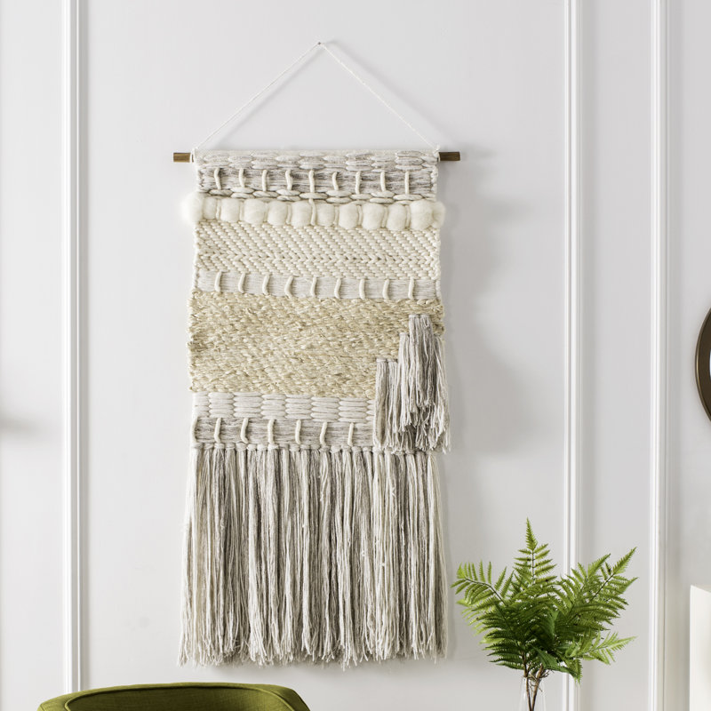 Suspension murale en laine