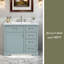 Ensemble de meuble-lavabo 36 po avec lavabo sous-comptoir en céramique, 2 tiroirs et charnières à fermeture en douceur-1794054707