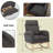 Experience The Ultimate Comfort And Style With Our Modern Nursery Rocking Chair With Footrest. This Chair Is Perfect For Creating A Cozy And Relaxing Atmosphere In Your Baby's Room Or Any Living Space. Its Thoughtfully Designed Curve Ensures A Gentle Rock