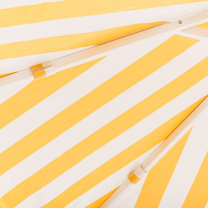 Market 84'' W Umbrella, Yellow/White