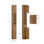 Munford Freestanding 20cm W Linen Cabinet-954610067