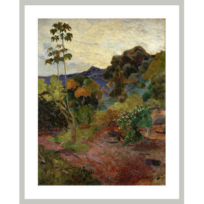 «Martinique Landscape» par Paul Gauguin - Estampe numérique encadrée