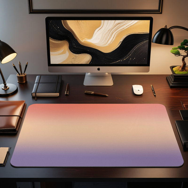 Polyester Desk Pad, 14.4x12.1