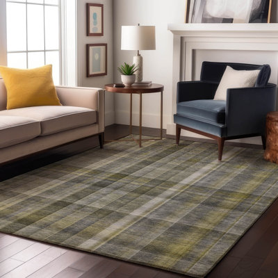 Tapis gris Cerrito AMF534 lavable à la machine de qualité supérieure
