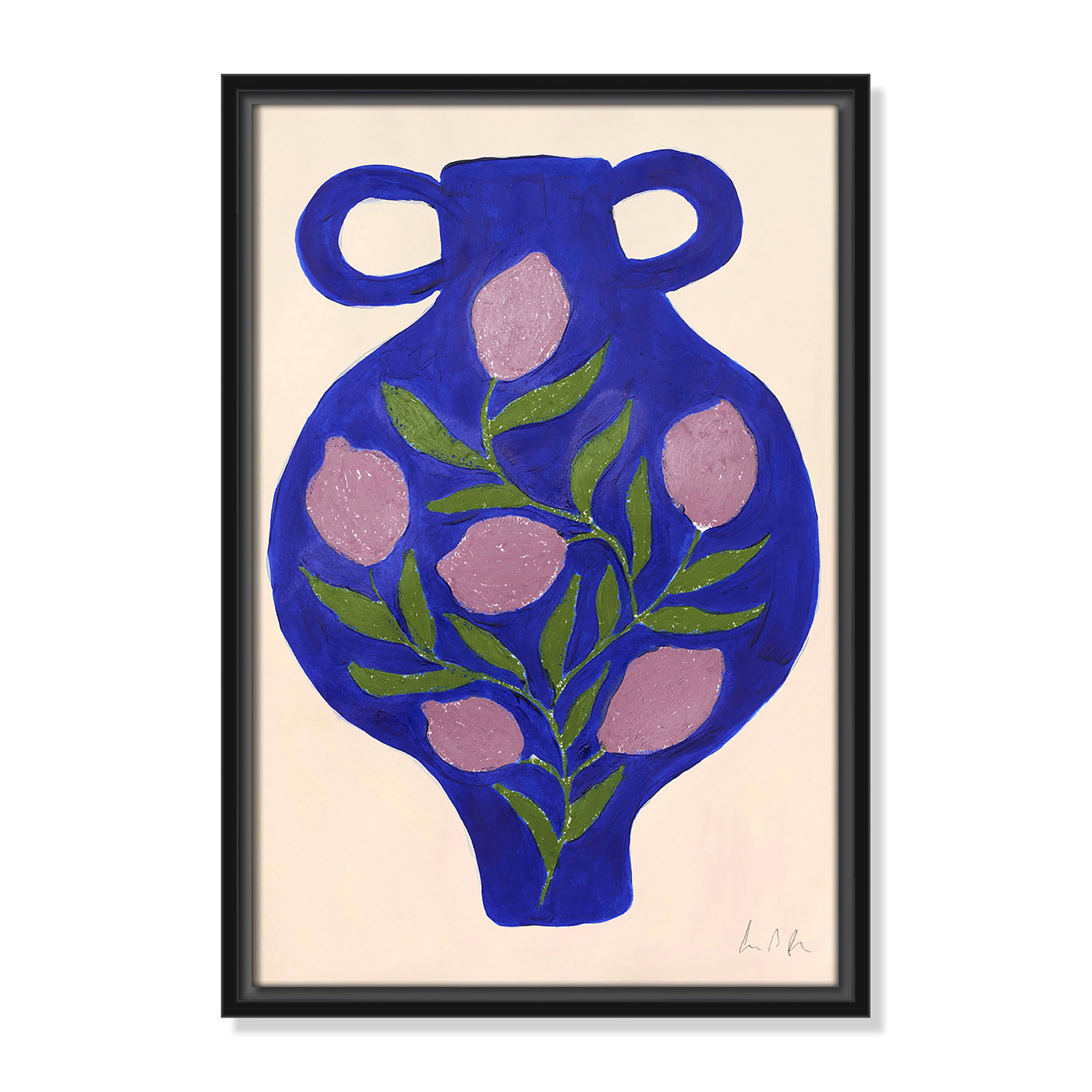 Vase No. 03 Print by Camilla Bergqvist, Black, 19.5" H x 13.5" W