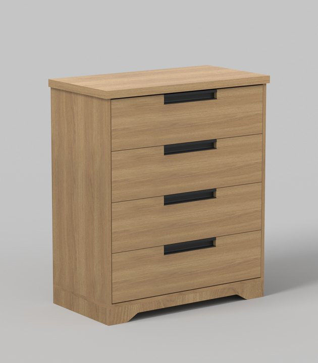 Vertical Built-In 4-Drawer Cabinet