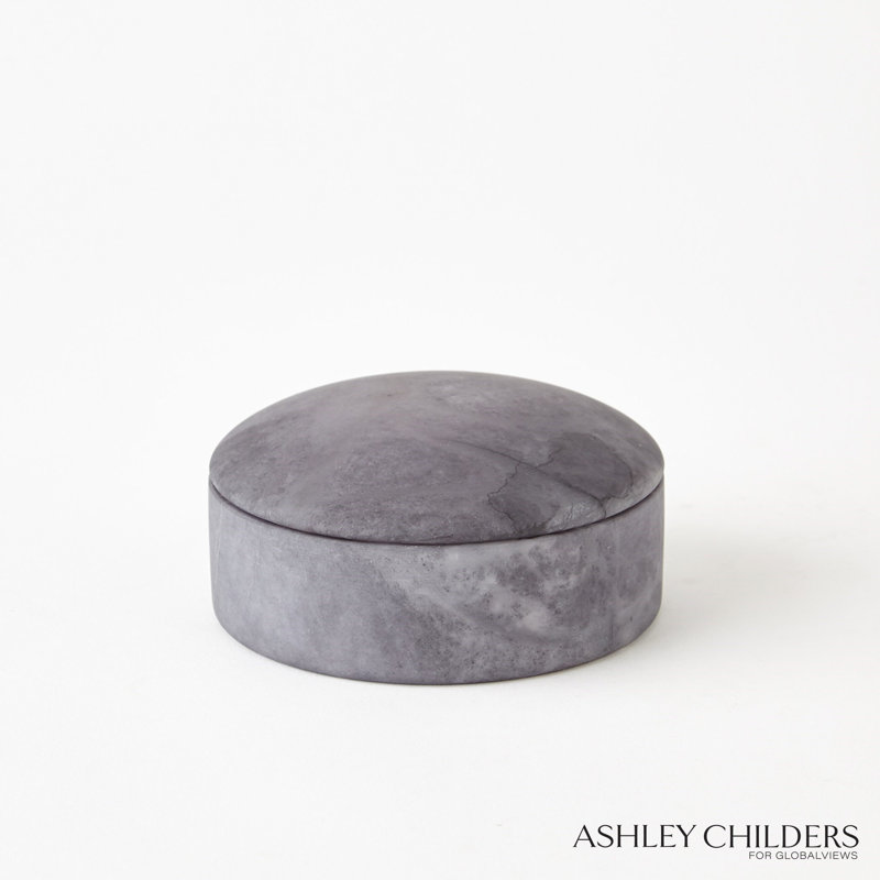 Gala Alabaster Canister-Short, Gray