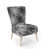 Geometric Gray/Silver Polyester Blend selected