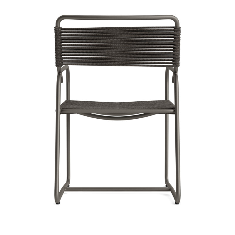 Walter Lamb Outdoor Lounge Chair, Mica/Coal