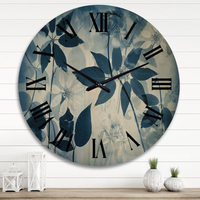 Horloge murale en bois massif
