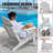 Adirondack Chair Plastic Set Of 2 All-Weather Folding Fire Pit White