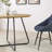 Perryville Modern Curved X-Base Round Dining Table