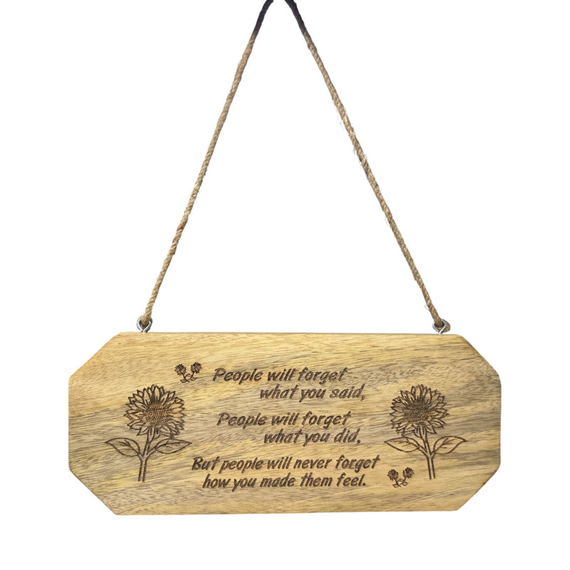Plaque murale «How You Made Them Feel» - Naturel