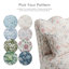 Fauteuil d'appoint rembourré Colette à dossier festonné-871667540