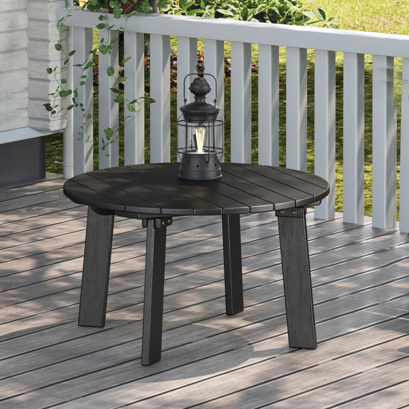 Round Polyethylene Outdoor Coffee Table
