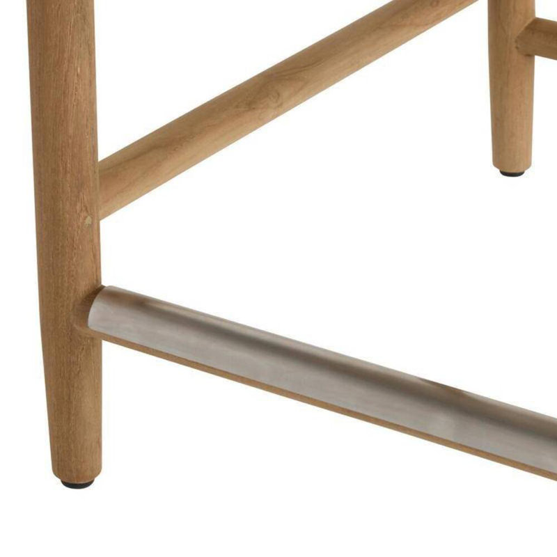 Chilton Outdoor Teak Bar Stool, 25.5