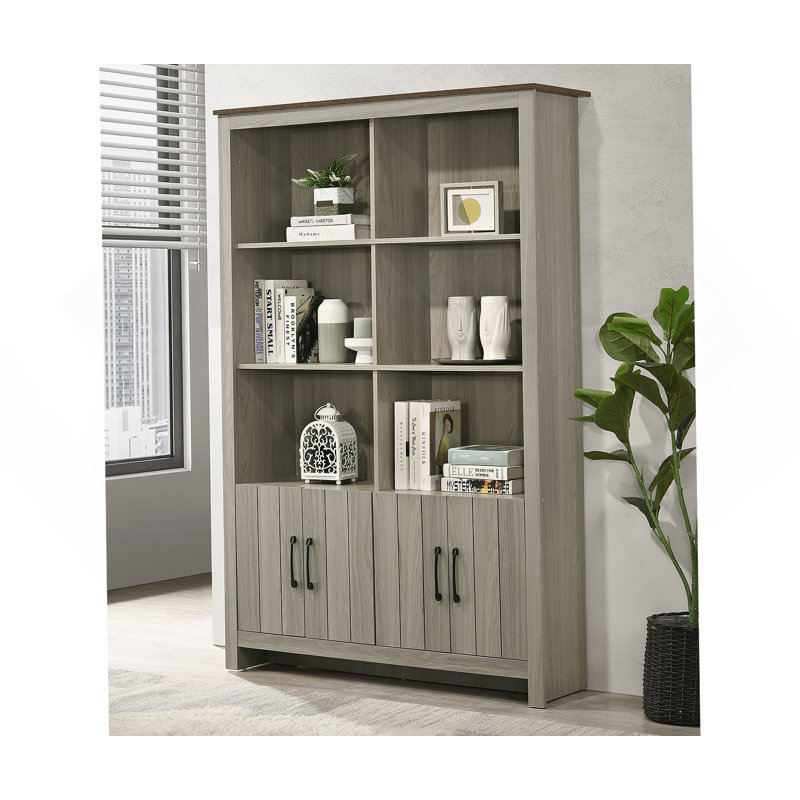 Bibliothèque avec portes d'armoire