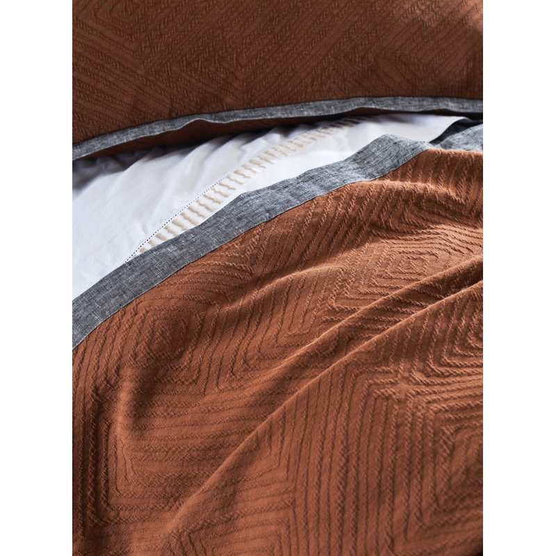 Couvre-lit Mateo, selle, simple, Twin Quilt