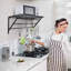 Metal Rectangle Wall Mounted Pot Rack