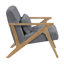 Chaise d'appoint rembourrée avec coussin-317353421