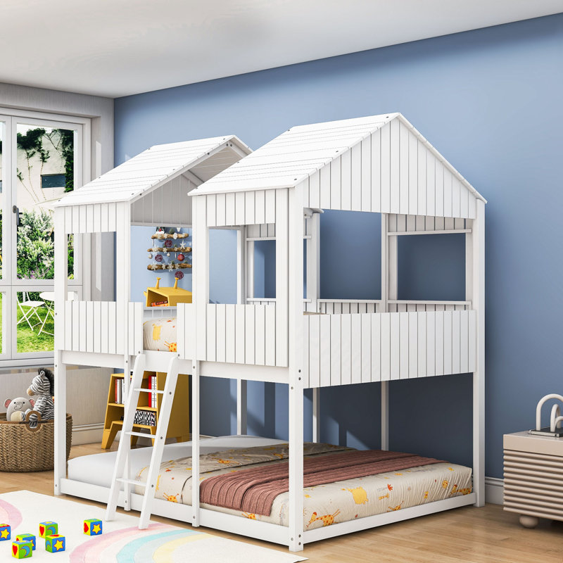 Gabryle Kids Full Over Full Bunk Bed, White