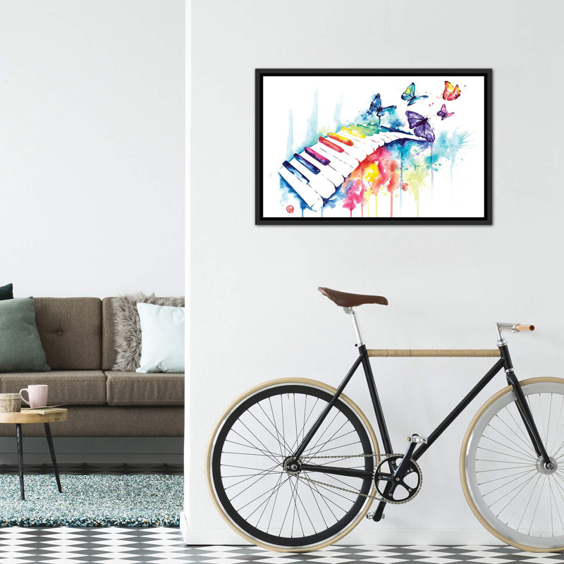 «Take Me Away» par Lisa Whitehouse - impression d'art graphique, Pas de tapis, H 26 po x l 40 po x 1,5 po
