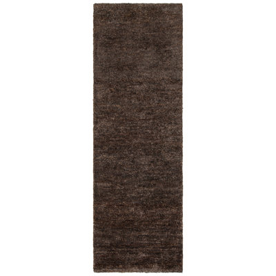 Urbana Hand Knotted Modern Area Rug in Dark Gray