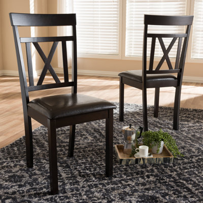 47cm H Upholstered Cross Back Side Chair